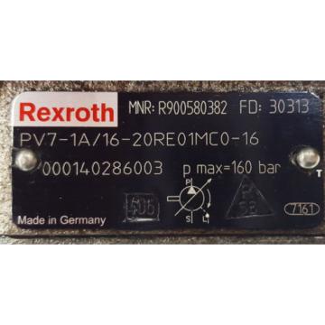 Rexroth Canada china PV7 1A/16-20RE01MC0-16 R900580382 Flügelzellenpumpe