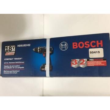 Bosch HDS182-02 18V EC Brushless 1/2 in. Hammer Drill/Driver-NEW