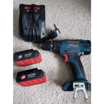 Bosch GSB 14.4-2-Li Professional 14.4v Cordless Combi Drill x2 Batteries