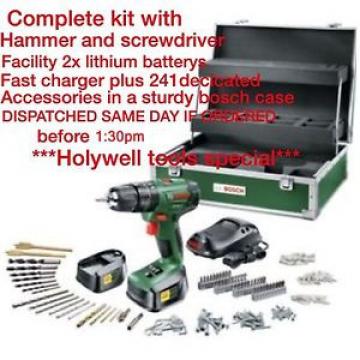 BOSCH 18V CORDLESS COMBI DRILL PSB1800 Li COMPLETE KIT WITH 241 Drill Set