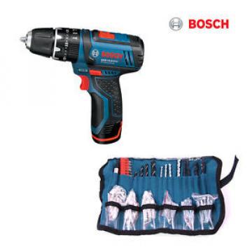 BOSCH GSB 10.8-2-LI Rechargeable Power Drill Driver + Drill Bits set - EMS Free