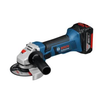 Bosch Professional GWS 18 V-LI Cordless Angle Grinder with Two 18 V 4.0 Ah