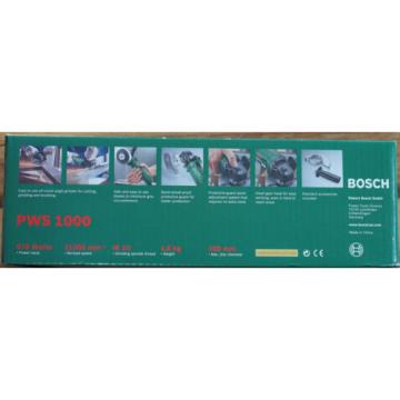 Bosch PWS1000 100mm 4 inch 670 Watt Angle Grinder w/ 3 Bonus Discs