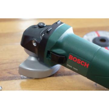 Bosch PWS1000 100mm 4 inch 670 Watt Angle Grinder w/ 3 Bonus Discs