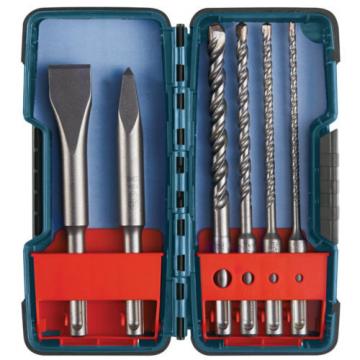 Bosch SDS Plus Rotary Drill Hammer Masonry Breaker Bit Chisels &amp; Carbide Set Kit