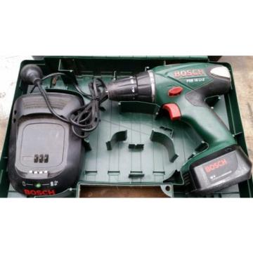 BOSCH 18V BATTERY DRILL, CHARGER AND CASE