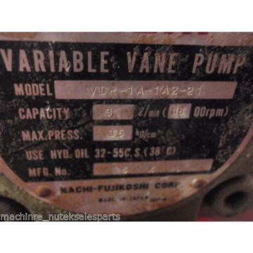 Nachi Variable Vane Pump  VDR-1A-1A2-21_ VDR1A1A221 Hydraulic