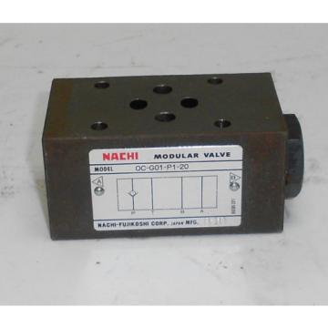 NACHI MODULAR VALVE OC-G01-P1-20, USED, WARRANTY