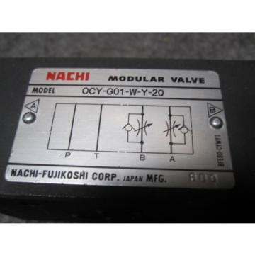 Origin NACHI OCY-G01-W-Y-20 MODULAR VALVE OCYG01WY20