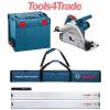 Bosch GKT55GCE Plunge Saw 2xFSN1600 Guide Rail+FSN Connector+Bag+L-BOXX 240V #1 small image