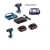 BOSCH CORDLESS  DRILL&amp; IMPACT DRIVER 2X2AH BATTERIES WIRELESS CHARGING KIT