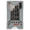 Bosch Wood Drill Bit Set 3/4/5/6/7/8/10 mm X-Pro Straight Shank Brad Point