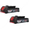 Bosch BAT612 18V Li-Ion Battery 2Ah Fuel Gauge New 2 Pack replaces BAT619 BAT610 #1 small image