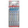 Bosch 5pcs HSS 132mm Jigsaw Blade T318B 14TPI Basic for Metal Cutting