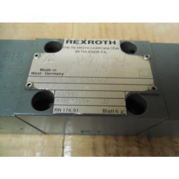 Rexroth Korea Australia Mannesmann 4WRA 6 E20-10/24Z4/M 4WRA6E201024Z4M Used #2 image