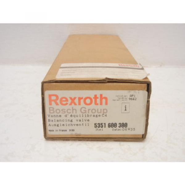 REXROTH Greece Korea BOSCH 5351 600 300 NEW BALANCING VALVE 5351600300 #4 image