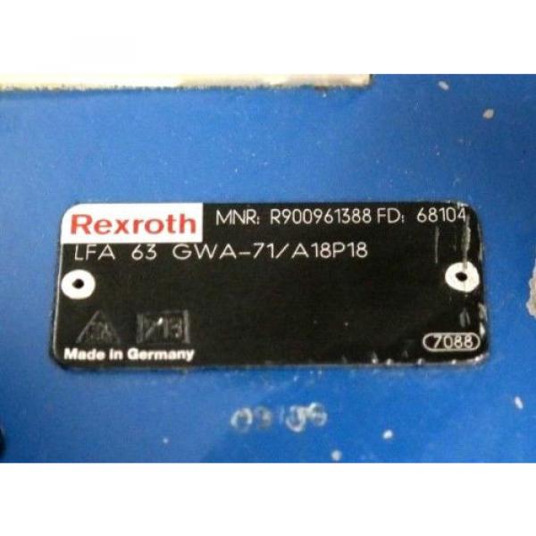 REXROTH France Italy LFA63GWA-71/A18P18 HYDRAULIC CARTRIDGE VALVE R900961388 NEW #4 image