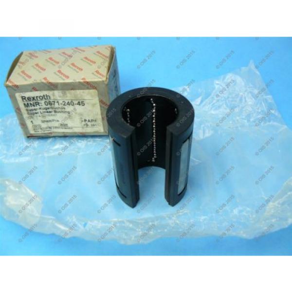 Rexroth Canada India Star 0671-240-45 Super Linear Ball Bushing Open Type 40 mm 2 Seals NIB #2 image