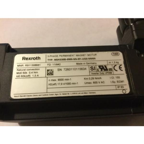 Rexroth Greece India MSK030C-0900-NN-M1-UG0-NNNN 3-Phase Permanent Magnet Servo Motor #1 image