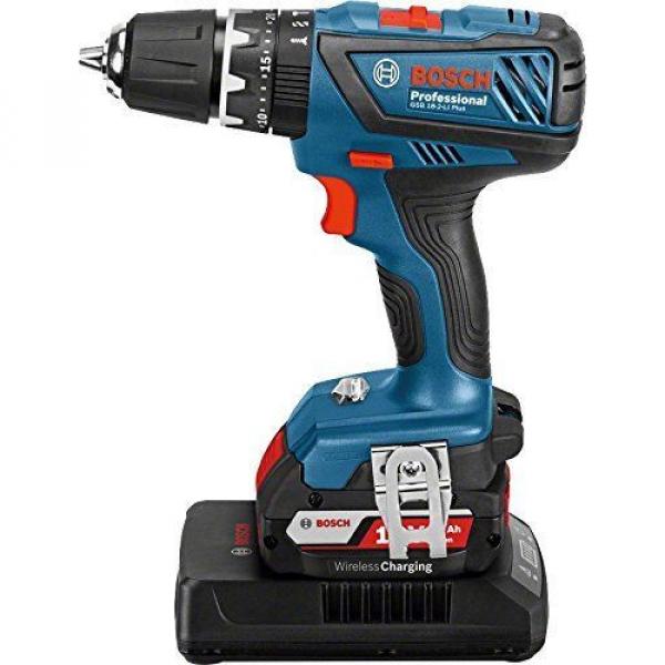 Bosch Professional GSB 18-2-LI Plus LS Drill (2 x 2.0Ah, L-BOXX) Blue Black Red #1 image