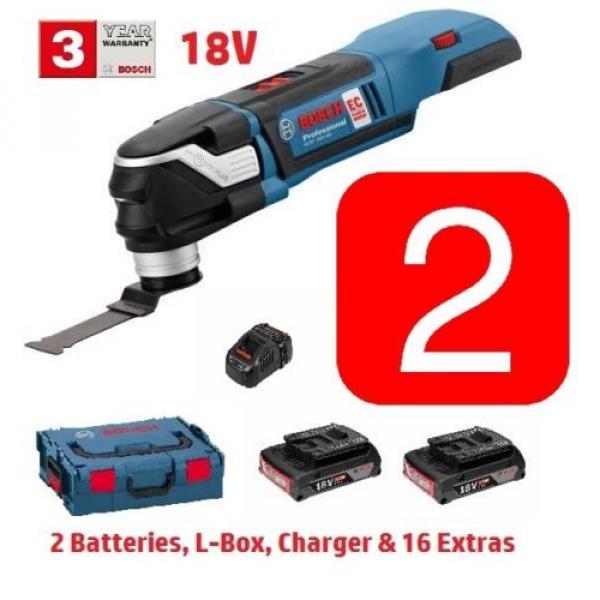 2 x Bosch GOP18V-28 Cordless Multi-Tool L-Boxx + Extras 06018B6070 3165140842617 #1 image