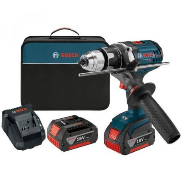 Cordless 18 Volt Lithium 1/2 In. Brute Tough Drill Driver Kit (2) 4.0Ah Batt New #1 image