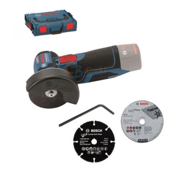 BOSCH CORDLESS ANGLE GRINDER GWS 10,8-76 V-EC / 12V-76 INCL. L-BOXX 06019F2003 #1 image