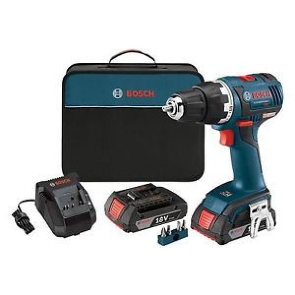 Bosch 18V Li-Ion 1/2&#034; Brushless Compact Tough Drill Kit DDS182-02  BRAND NEW #1 image