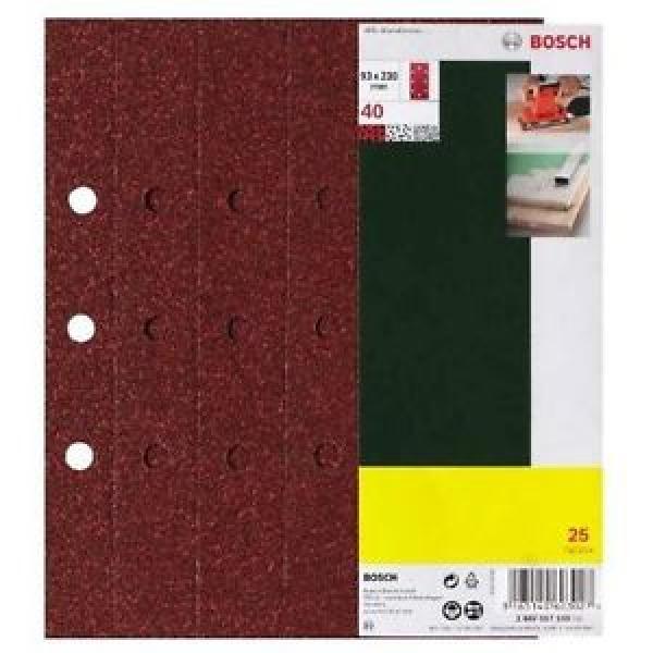 Bosch 2607017098 25 Fogli Abrasivi Orbitale, Grana 60, 93 x 230 mm, 8 Fori #1 image