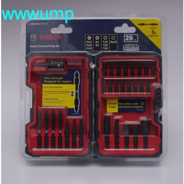 Bosch 29-piece Impact Screwdriving Set. Torx Hex Phillips bit PH PH2 R1 R2 HEX #1 image