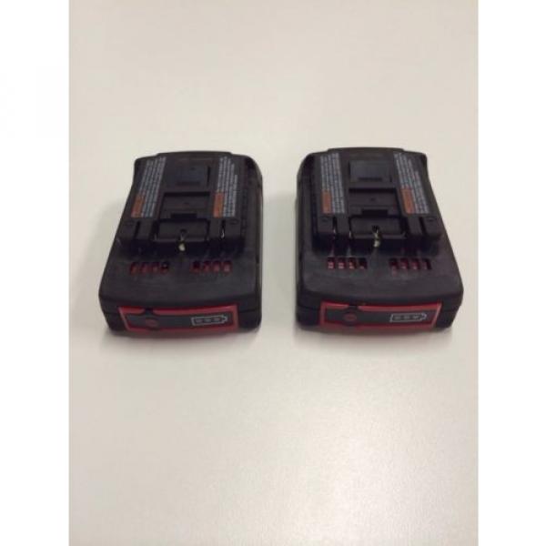 New 2 (two) Pack Bosch BAT612 18V 18 Volt Li-Ion Newest 2.0Ah Battery SlimPack #3 image