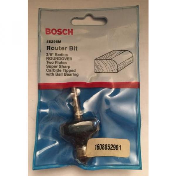 NEW BOSCH 3/8&#034; RADIUS ROUNDOVER 2 FLUTES CARBIDE TIPPED ROUTER BIT 85296M USA #2 image