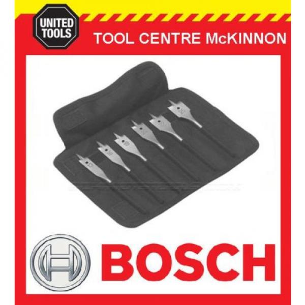 BOSCH 6pce SELF CUT SPADE BIT SET IN WALLET #1 image