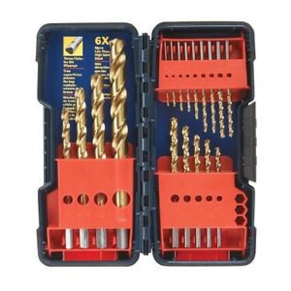 Bosch 18-Piece Titanium Coating Twist Drill Bit Set w/ Plastic Case Hand Tool NE #1 image