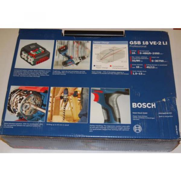 Bosch Cordless Impact Drill 18V Li-Ion - GSB18VE-2LI #3 image