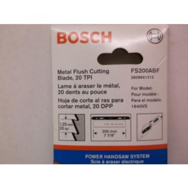 BOSCH 7-7/8 In. 20 TPI Flush Cutting Blade FS200ABF (A37S) #2 image