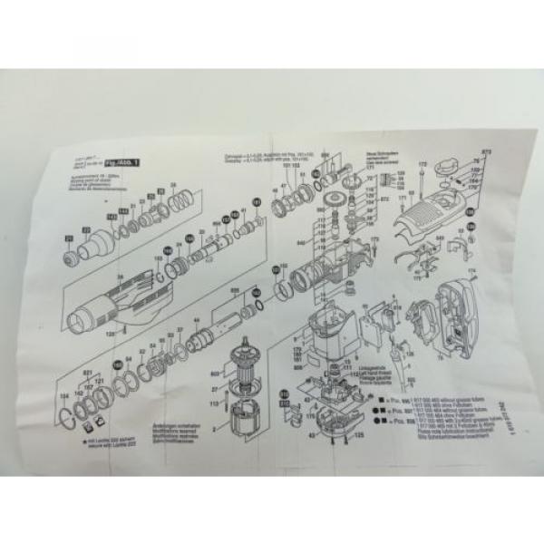 Bosch #1617000465 New Genuine Rebuild Kit for 11263EVS Rotary Hammer #10 image