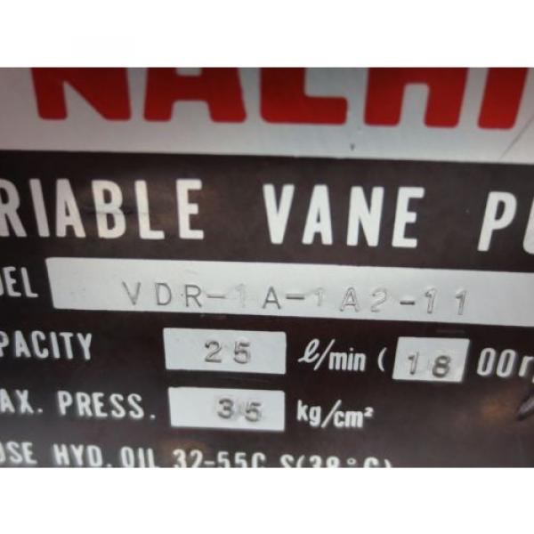 NACHI VARIABLE VANE PUMP VDR-1A-1A2-11 #5 image