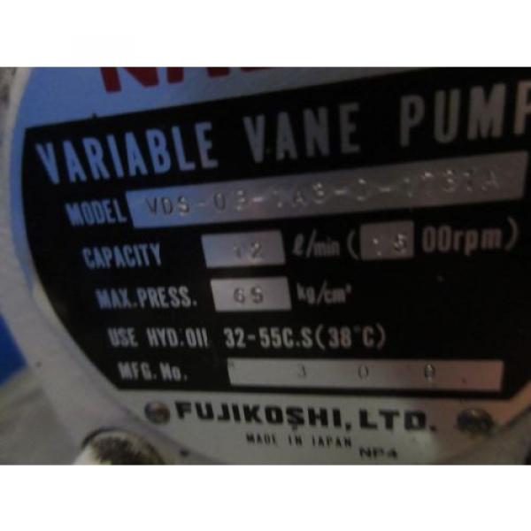 FUJI NACHI OIL MOTOR MLA2097J PUMP USV-0A-A3-15-4-1740A VDS-0B-1A3-D-1731A #10 image