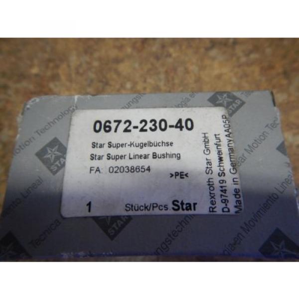 Origin Rexroth Star 0672-230-40 Super Linear Bearing Bushing 30mm Shaft Origin #2 image