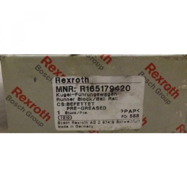 Rexroth linear bearing R165179420 origin #3 image