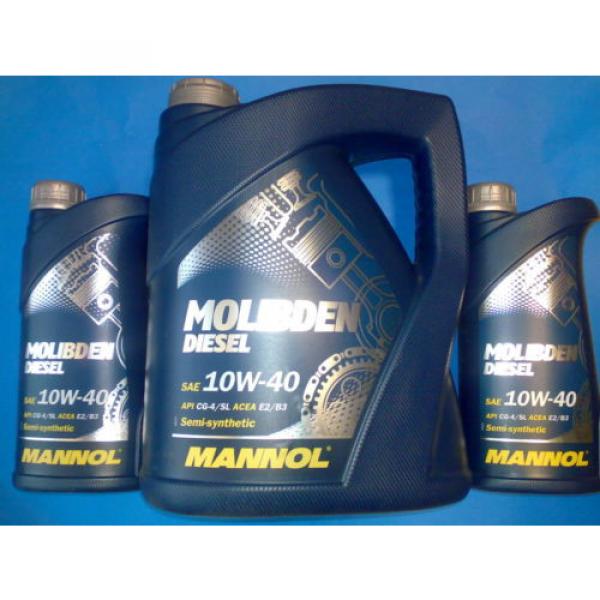 7L MANNOL Molibden Diesel 10W-40 API CG-4/CF-4/SJ Motoröl Öl 10W40 ACEA E2/B3/A2 #1 image