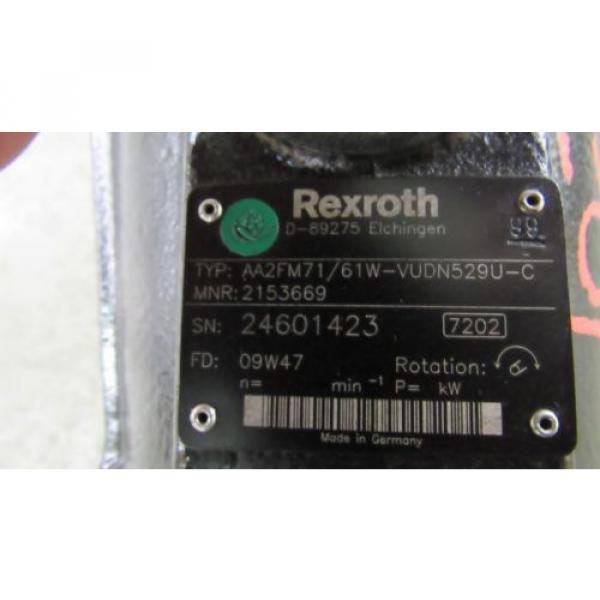 NEW Australia Canada REXROTH AA2FM71/61W-VUDN529U-C SERIES 61 AXIAL PISTON FIXED HYDRAULIC MOTOR #3 image