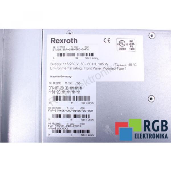 BTV20.3SA-24B-55C-D-FW France Singapore FWA-BTV*55-GH0-01V00-DE-OEM REXROTH 12M WARRANTY ID35819 #5 image