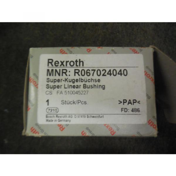 NEW Greece Korea REXROTH SUPER LINEAR BUSHING R067024040 #2 image