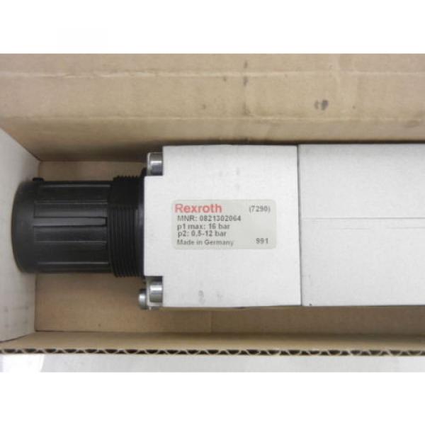 REXROTH Greece Japan 0821302064 NEW MANIFOLD MOUNT PRESSURE REGULATOR W/ GAUGE 0821302064 #2 image