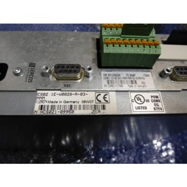 Bosch Canada France Rexroth Indramat HCS02.1E-W0028 mit Speicherkarte #4 image